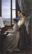 Silvestro lega the lyric (ll canto di unostornello) oil painting
